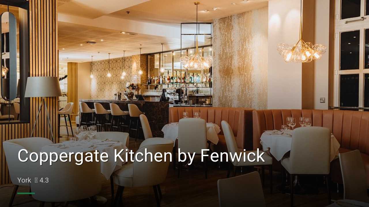 Coppergate Kitchen by Fenwick - Sports Bars in York
