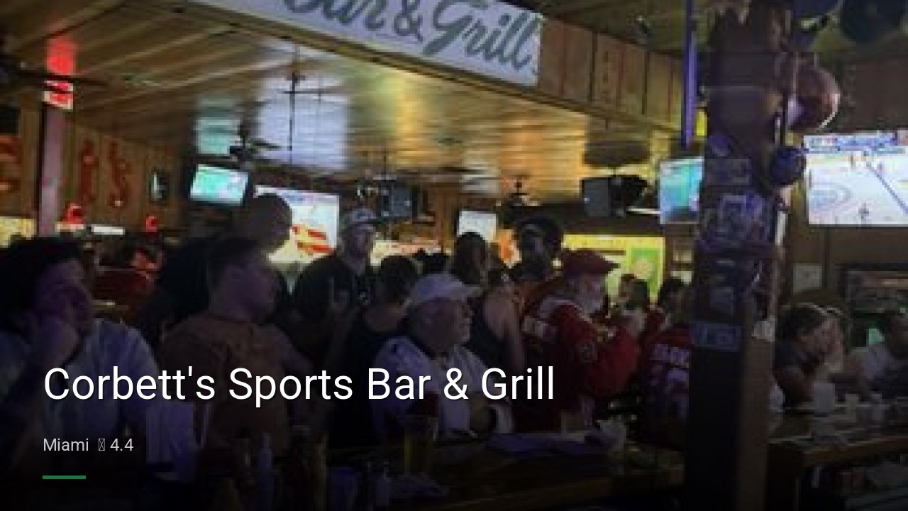 Corbett's Sports Bar & Grill - Sports Bars in Miami