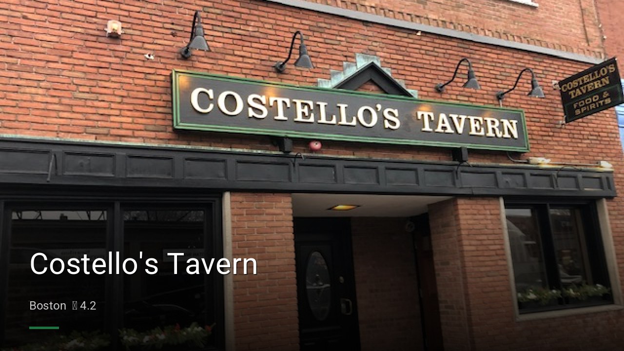 Costello's Tavern - Sports Bars in Boston