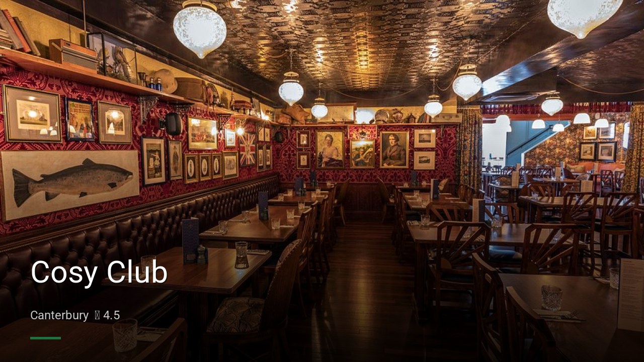 Cosy Club - Sports Bars in Canterbury