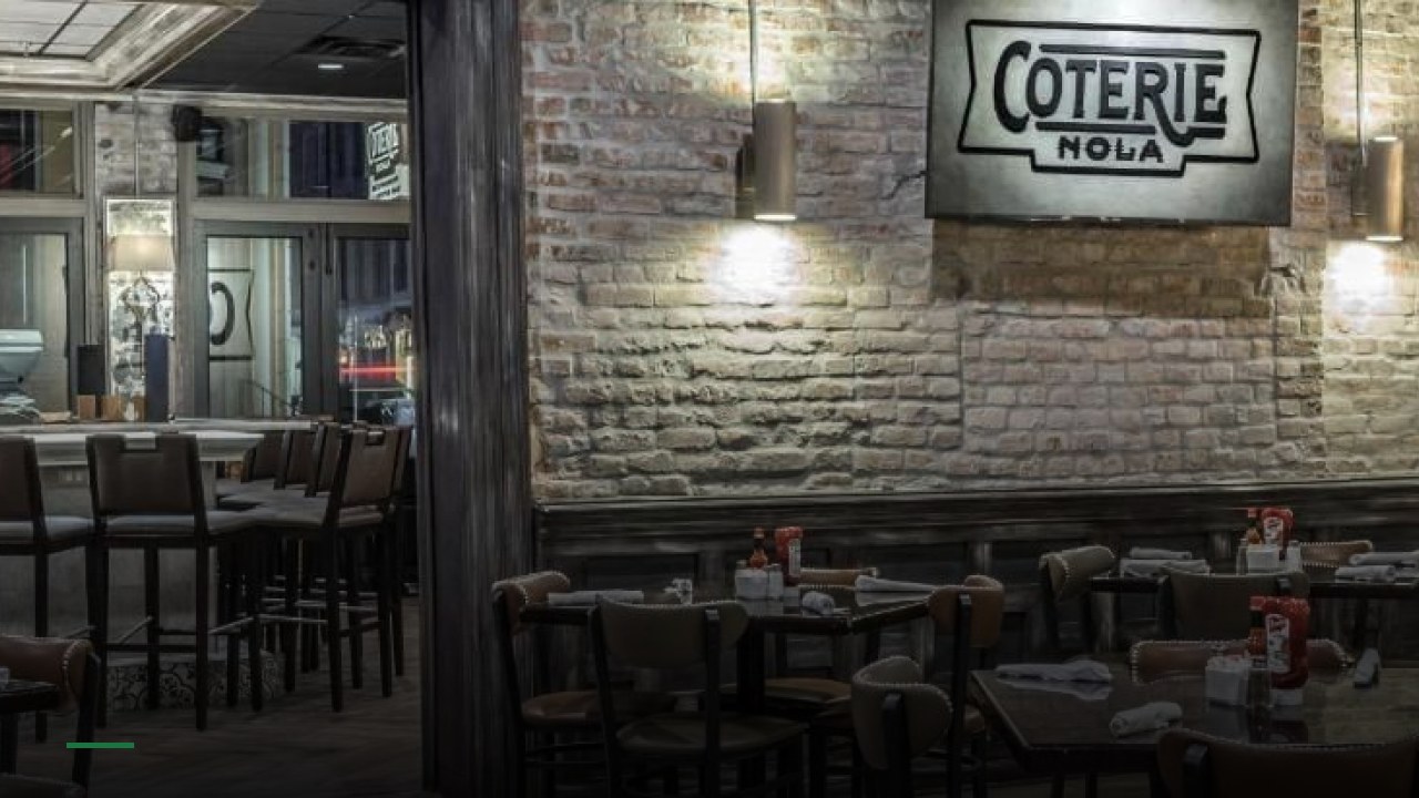 Coterie Restaurant & Oyster Bar - Sports Bars in New Orleans
