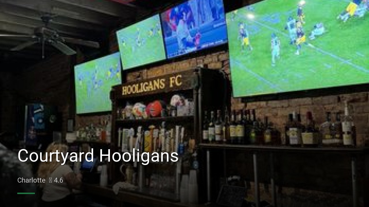 Courtyard Hooligans - Sports Bars in Charlotte