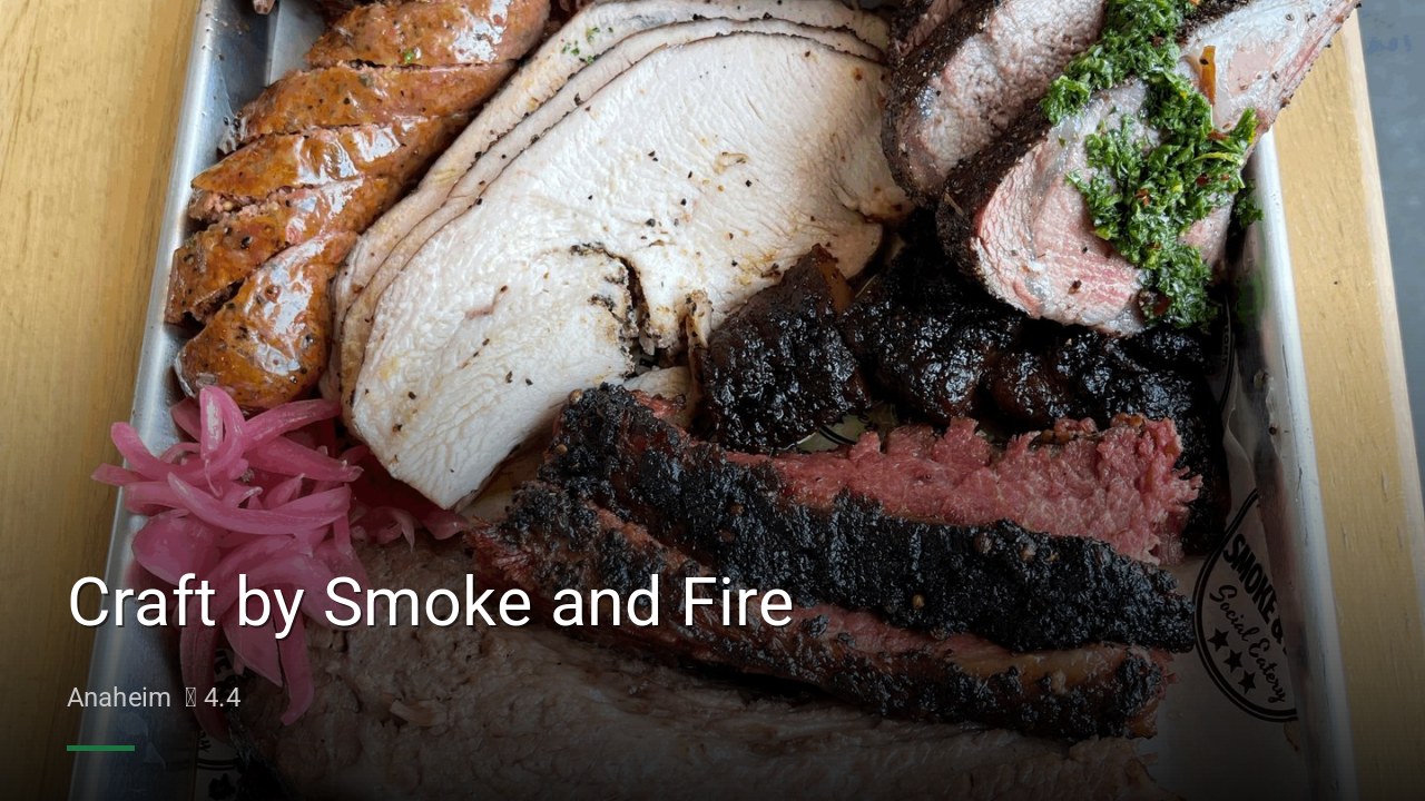 Craft by Smoke and Fire - Sports Bars in Anaheim