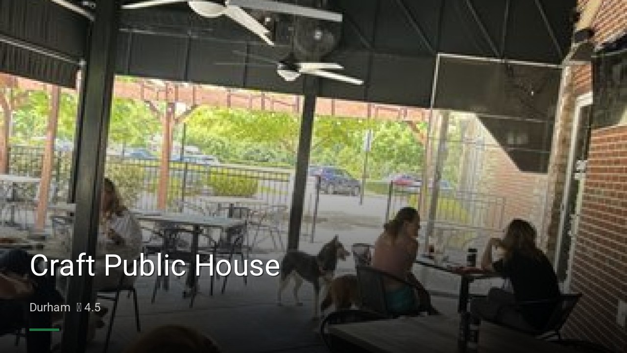 Craft Public House - Sports Bars in Durham
