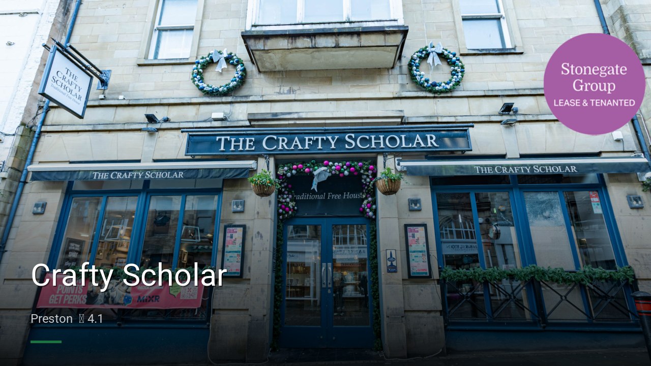 Crafty Scholar - Sports Bars in Preston