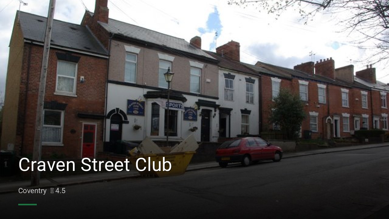 Craven Street Club — Pubs in Coventry