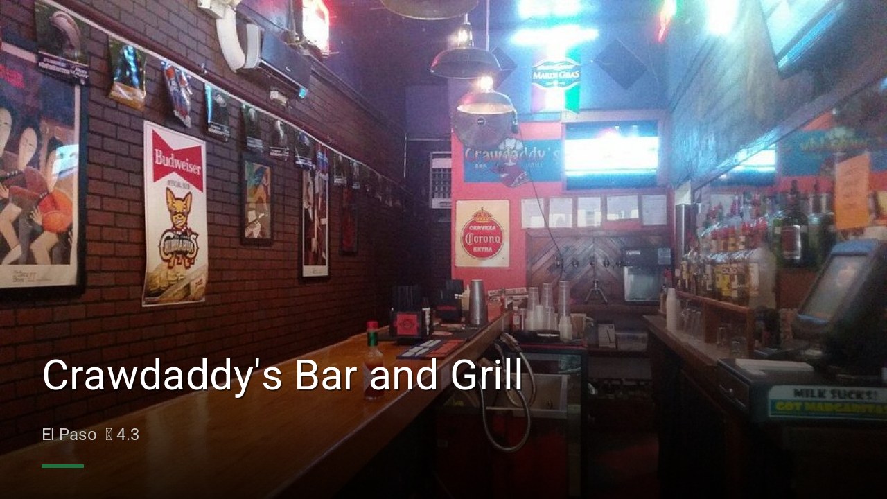 Crawdaddy's Bar and Grill - Sports Bars in El Paso