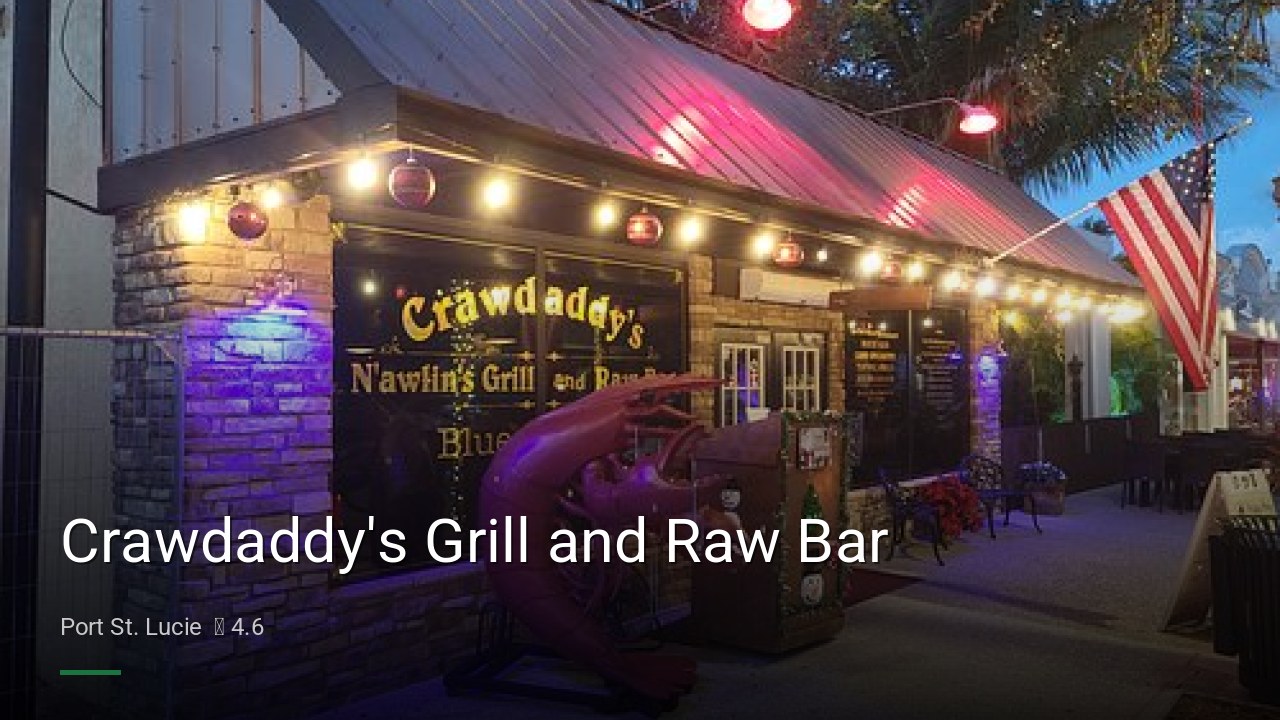 Crawdaddy's Grill and Raw Bar - Sports Bars in Port St. Lucie