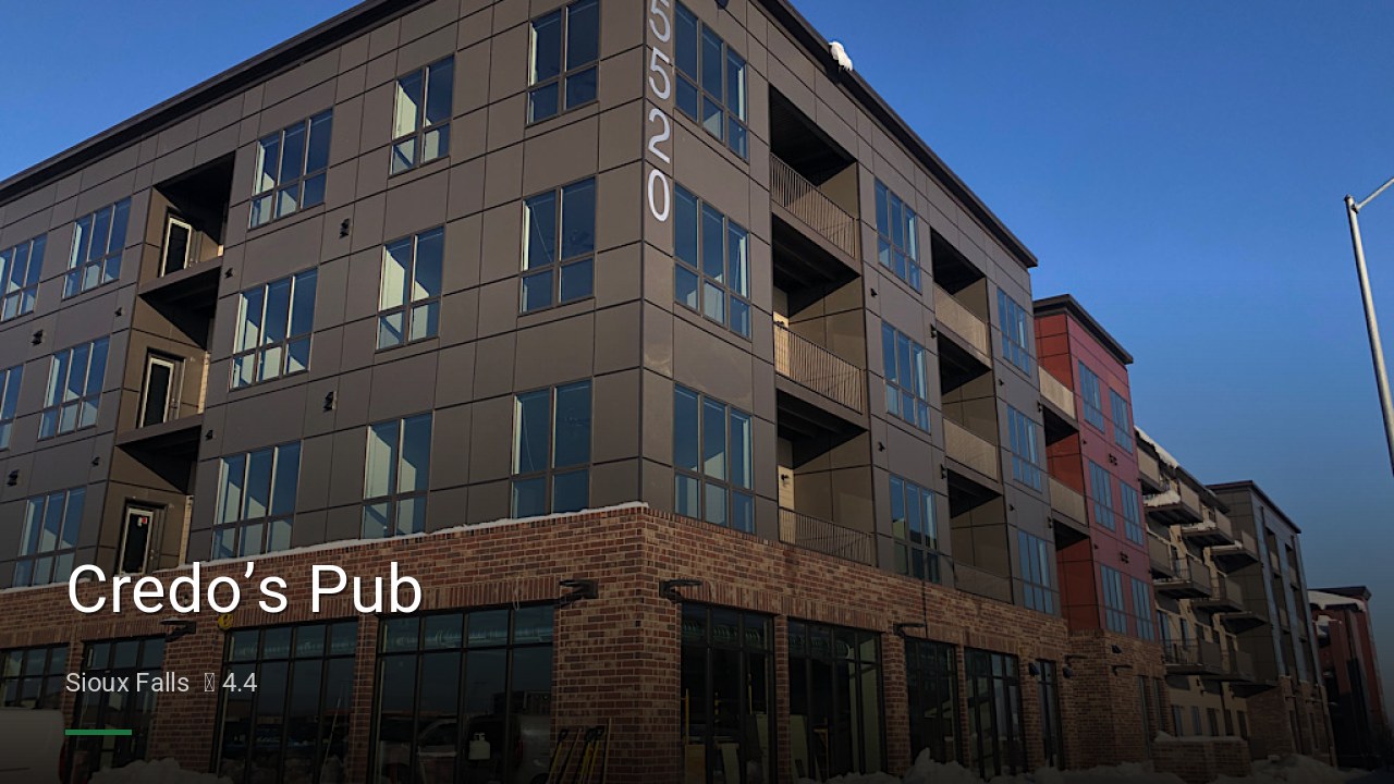 Credo’s Pub - Sports Bars in Sioux Falls