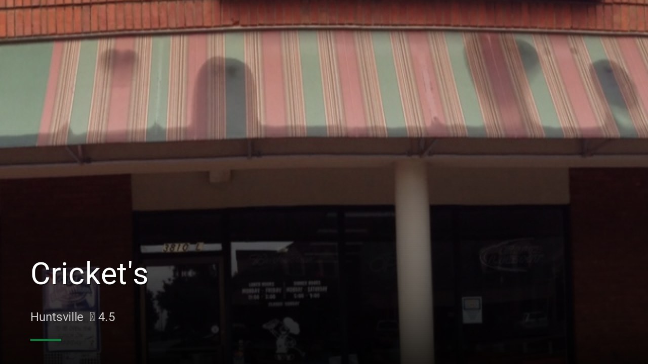 Cricket's - Sports Bars in Huntsville
