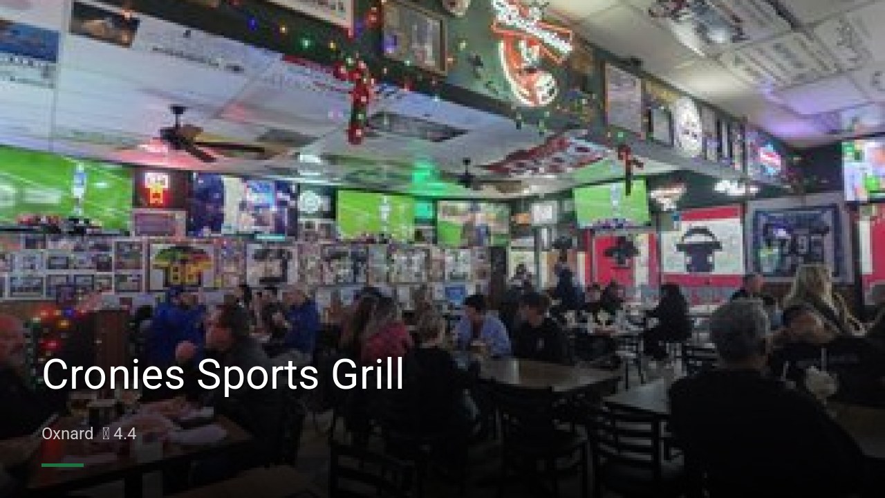 Cronies Sports Grill - Sports Bars in Oxnard