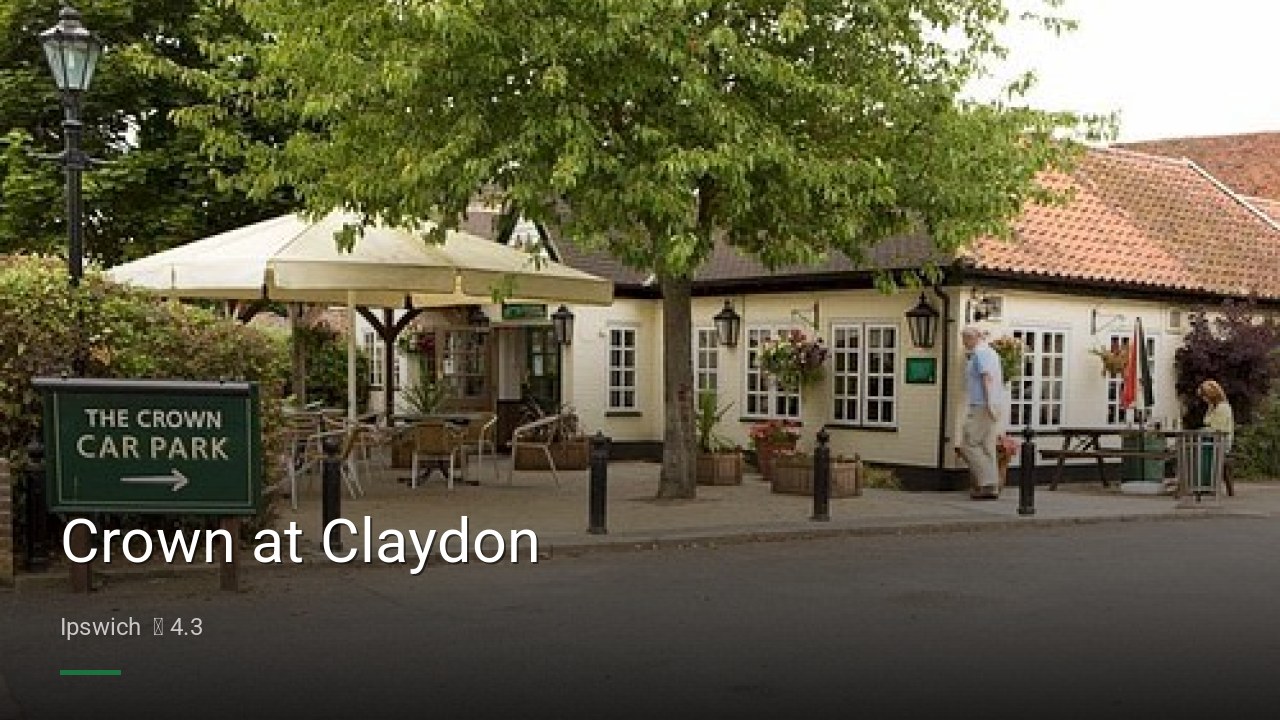 Crown at Claydon - Sports Bars in Ipswich