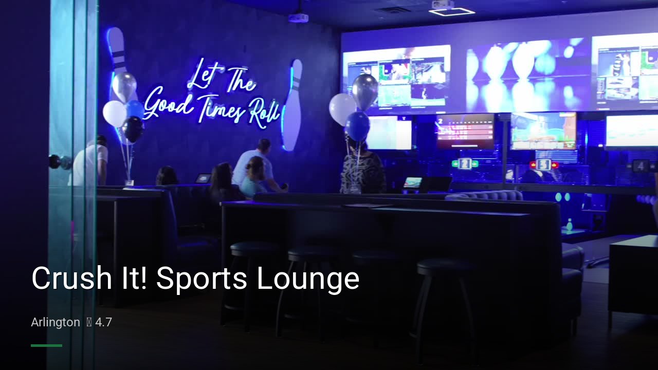 Crush It! Sports Lounge - Sports Bars in Arlington