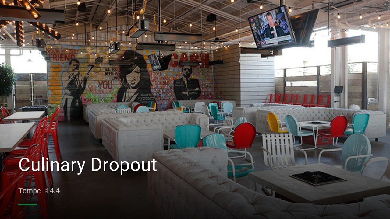 Culinary Dropout - Sports Bars in Tempe