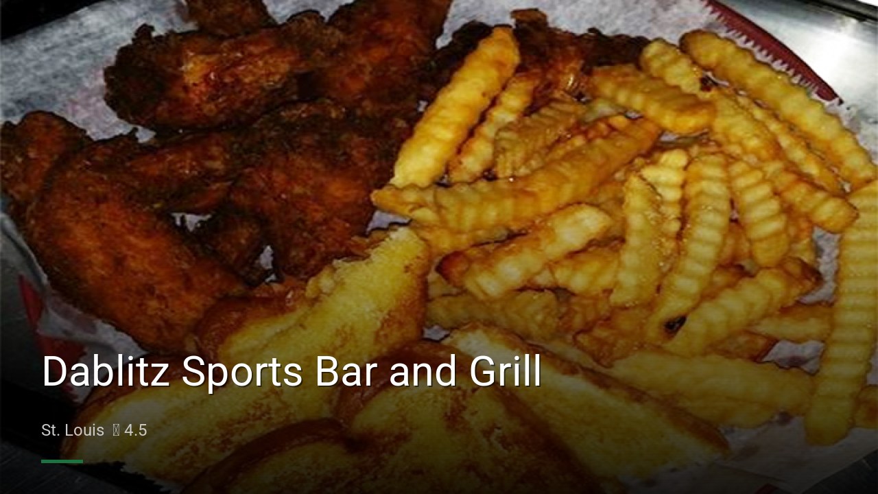 Dablitz Sports Bar and Grill - Sports Bars in St. Louis