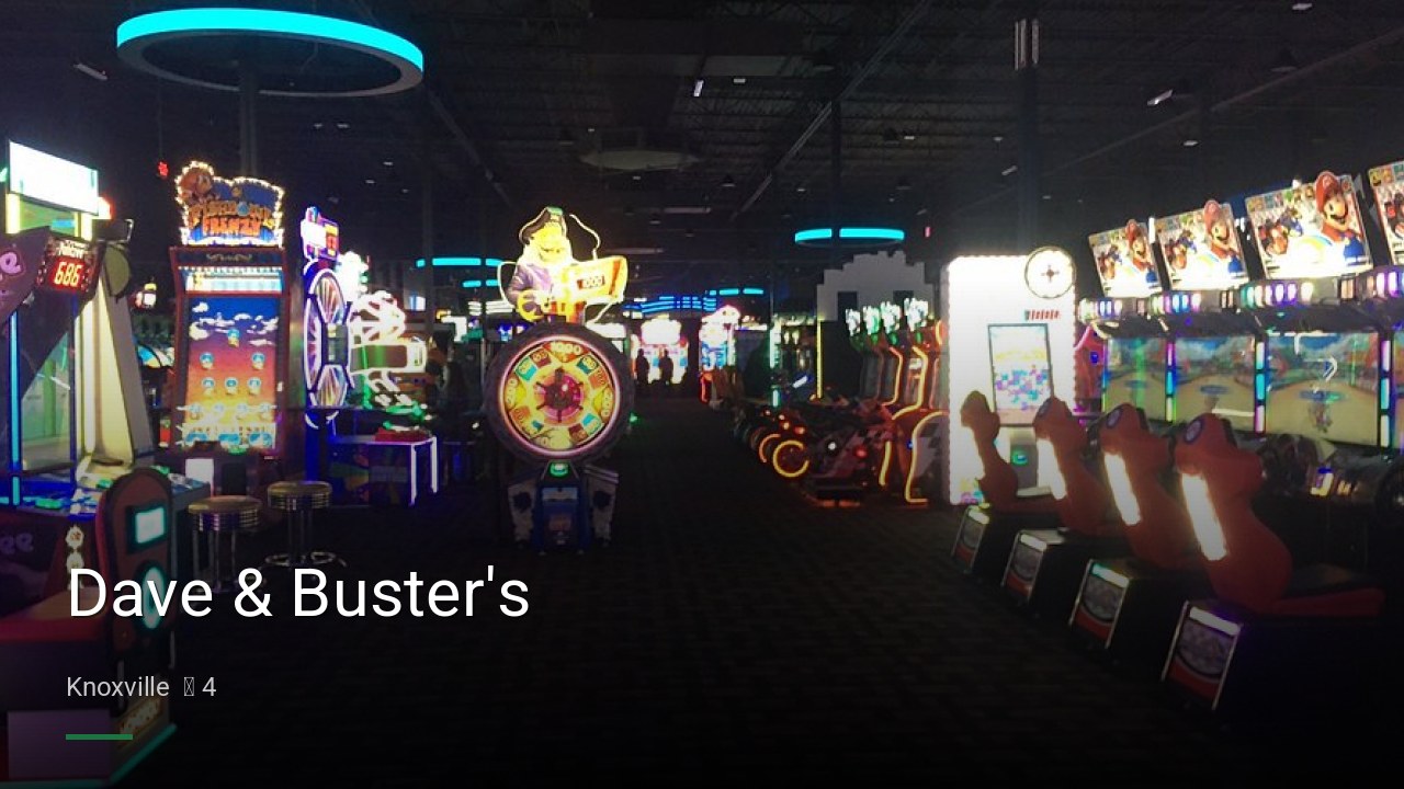 Dave & Buster's - Sports Bars in Knoxville