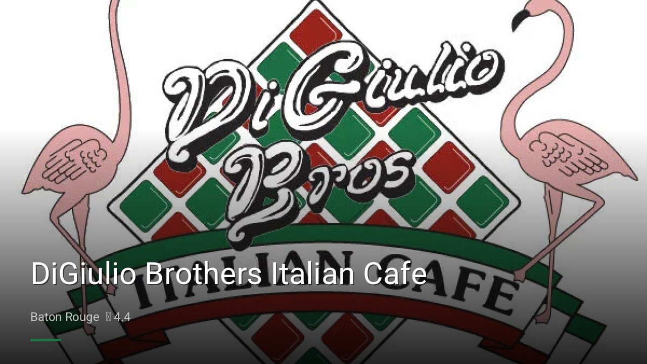 DiGiulio Brothers Italian Cafe - Sports Bars in Baton Rouge