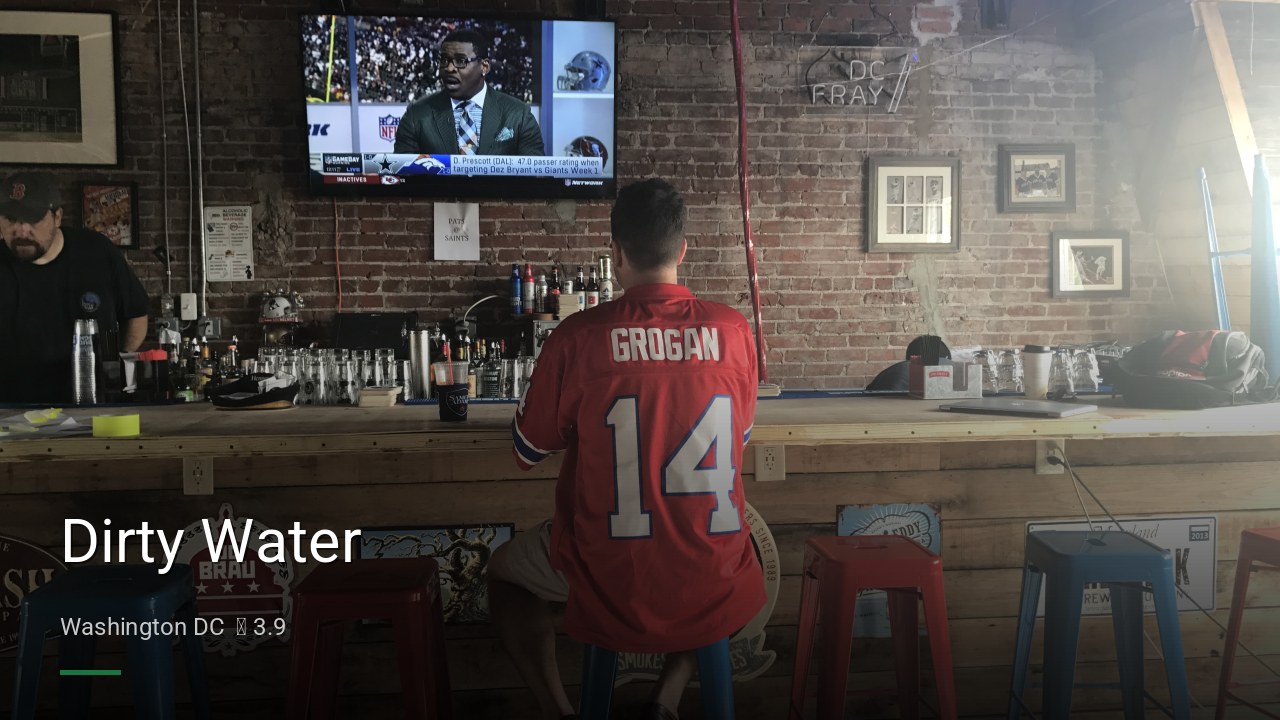 Dirty Water - Sports Bars in Washington DC