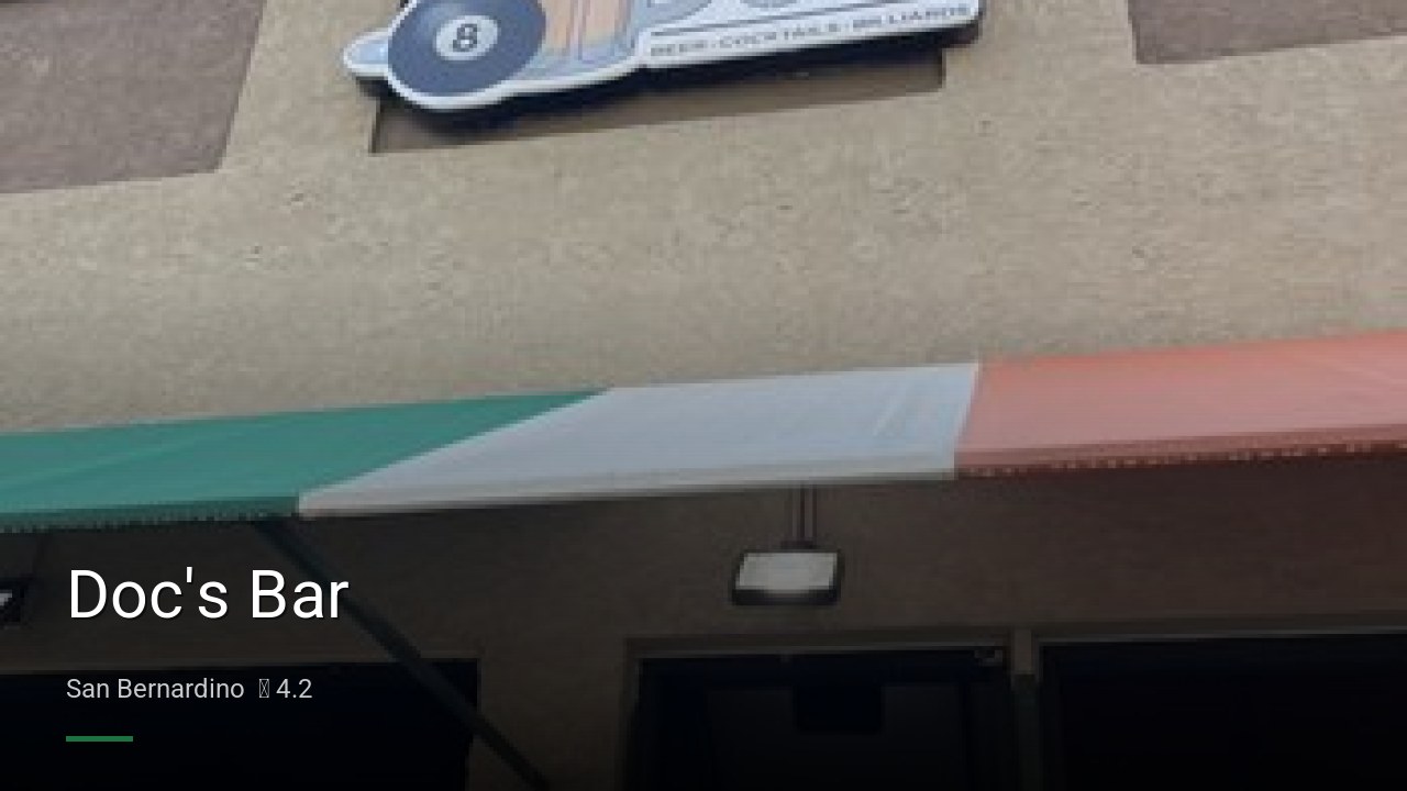Doc's Bar - Sports Bars in San Bernardino
