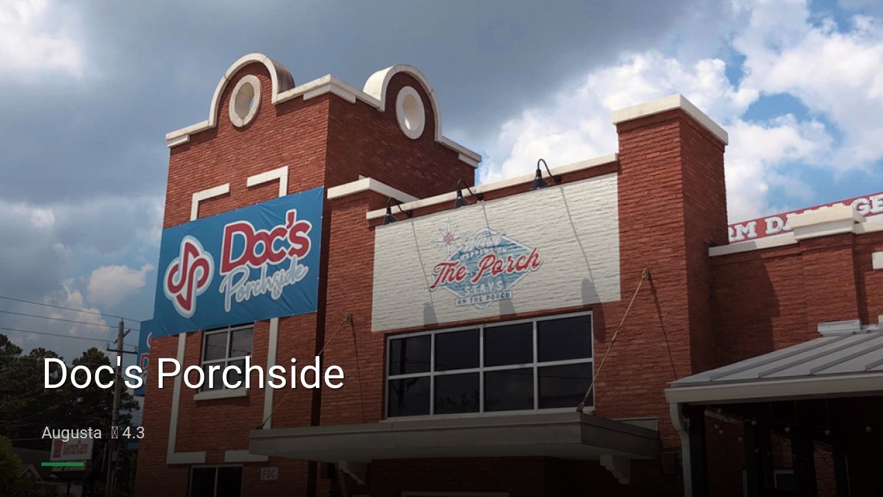 Doc's Porchside - Sports Bars in Augusta