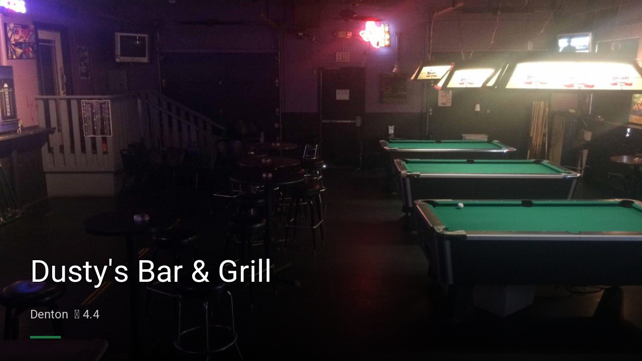 Dusty's Bar & Grill - Sports Bars in Denton