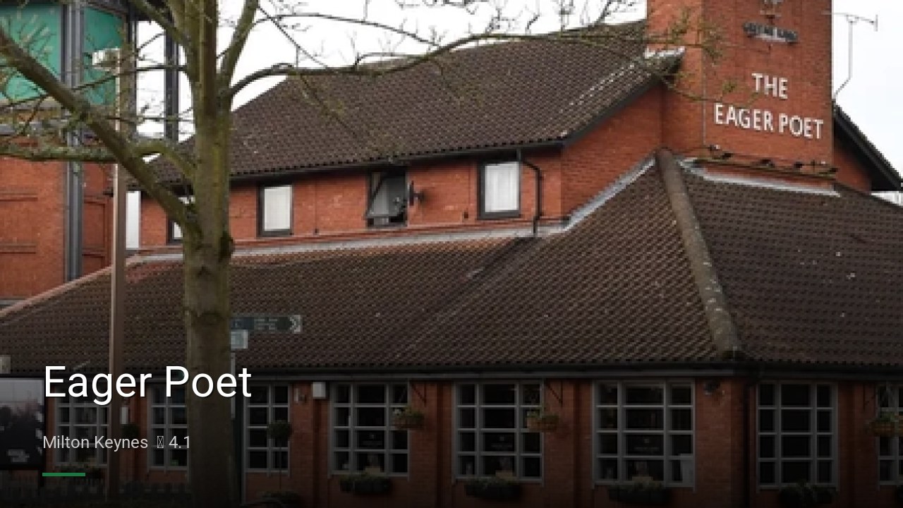 Eager Poet - Sports Bars in Milton Keynes