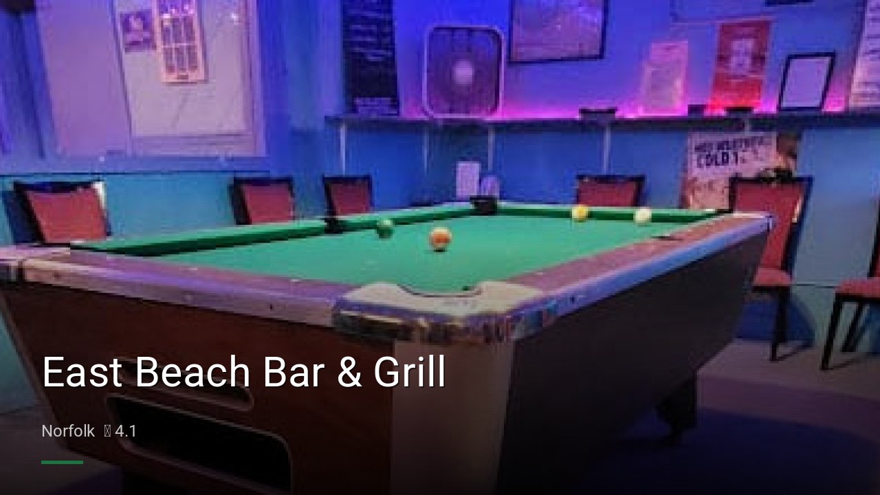 East Beach Bar & Grill - Sports Bars in Norfolk