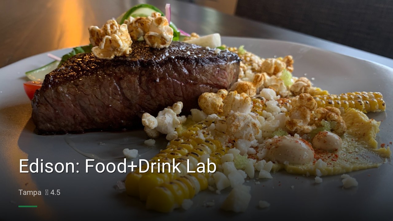 Edison: Food+Drink Lab - Sports Bars in Tampa