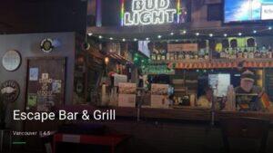 Escape Bar & Grill — Sports bars in Vancouver