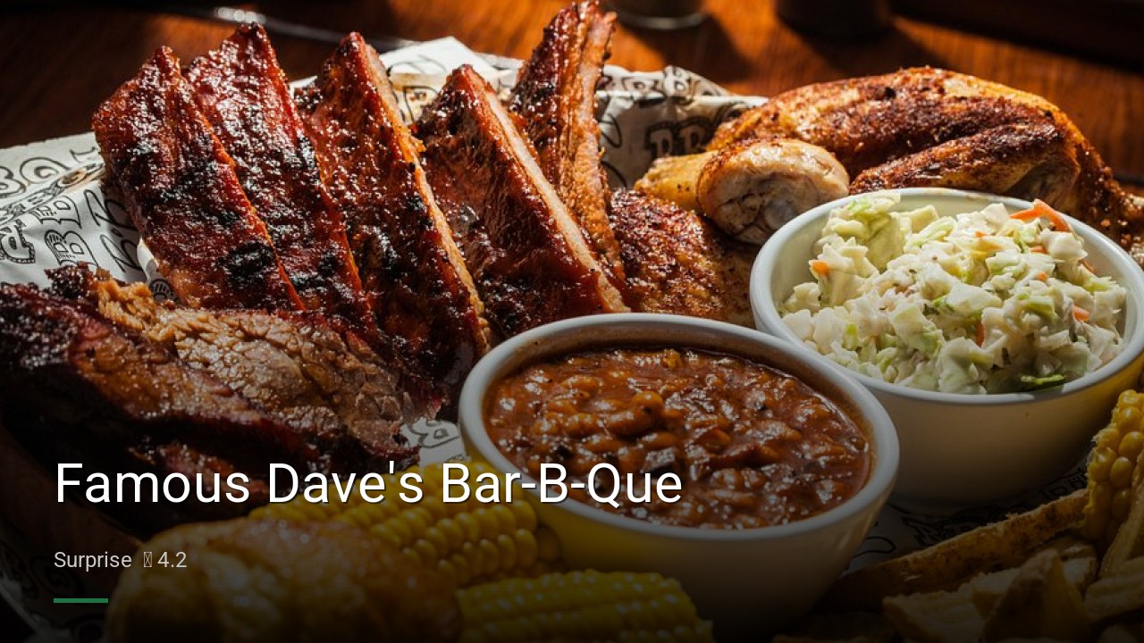 Famous Dave's Bar-B-Que - Sports Bars in Surprise