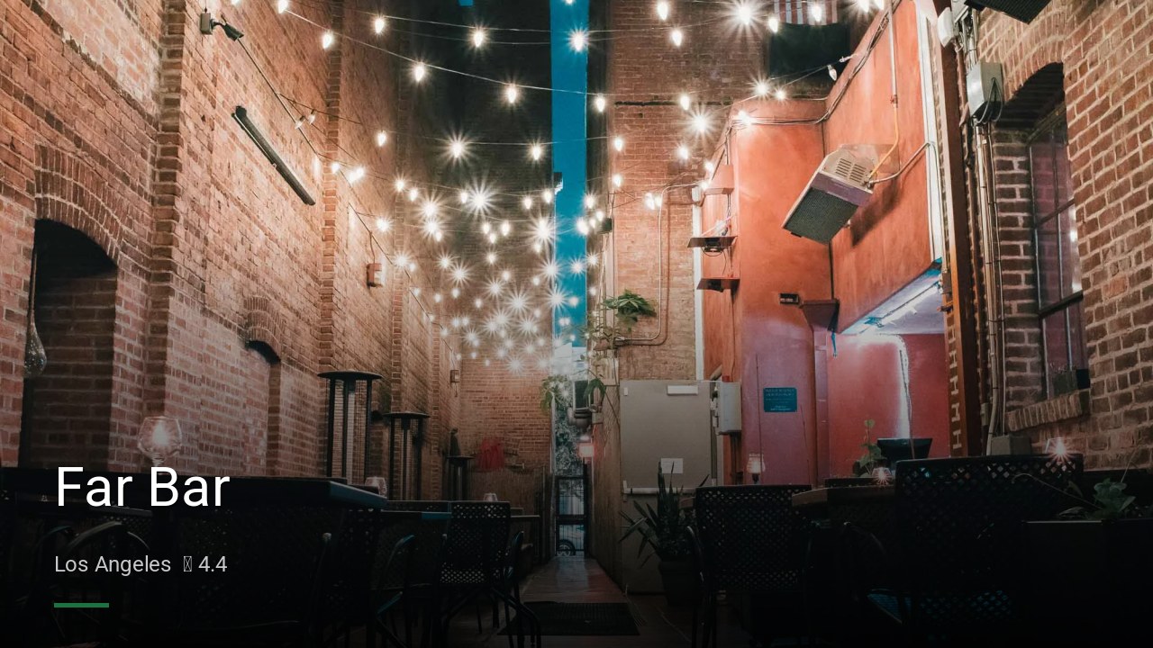 Far Bar - Sports Bars in Los Angeles