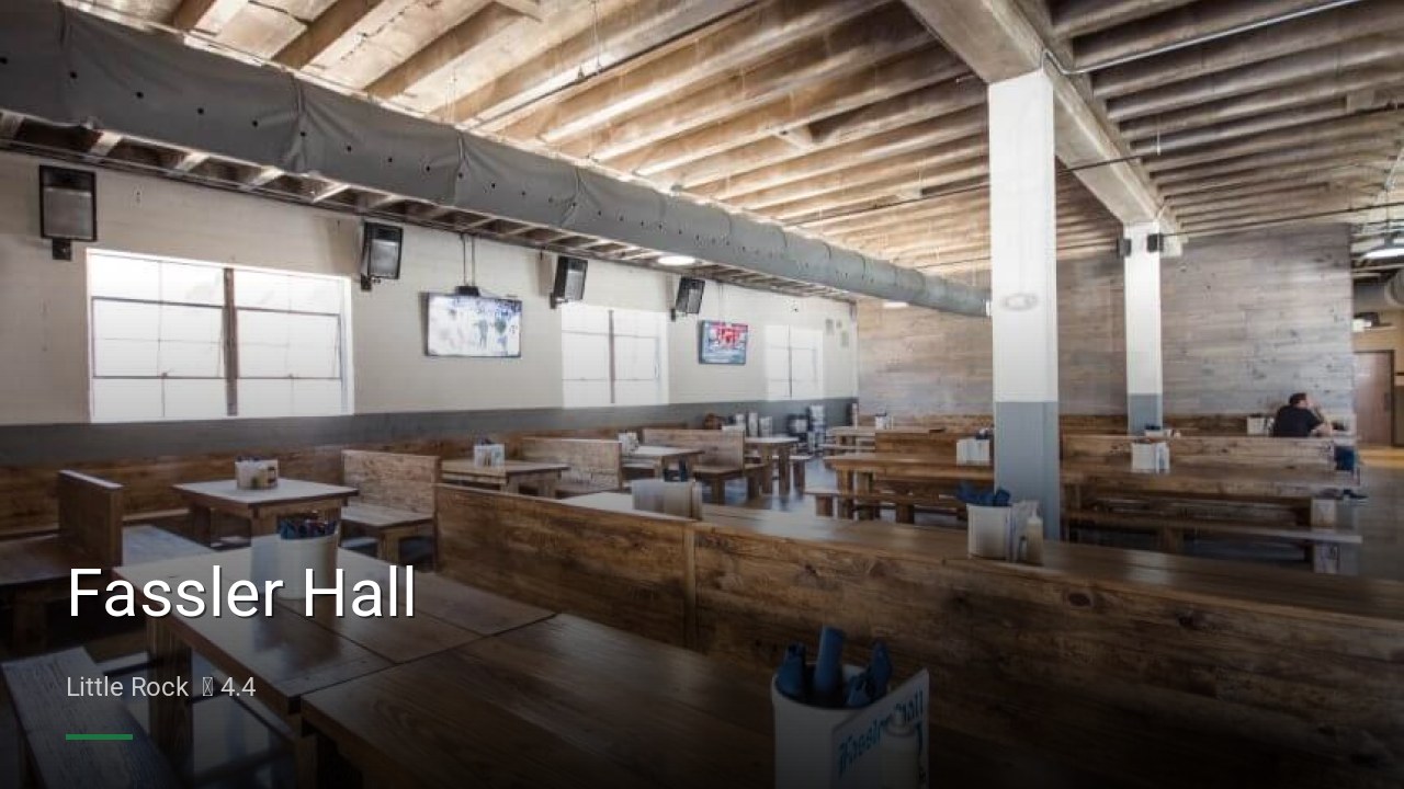 Fassler Hall - Sports Bars in Little Rock