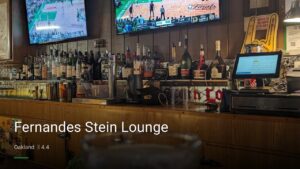 Fernandes Stein Lounge — Sports bars in Oakland