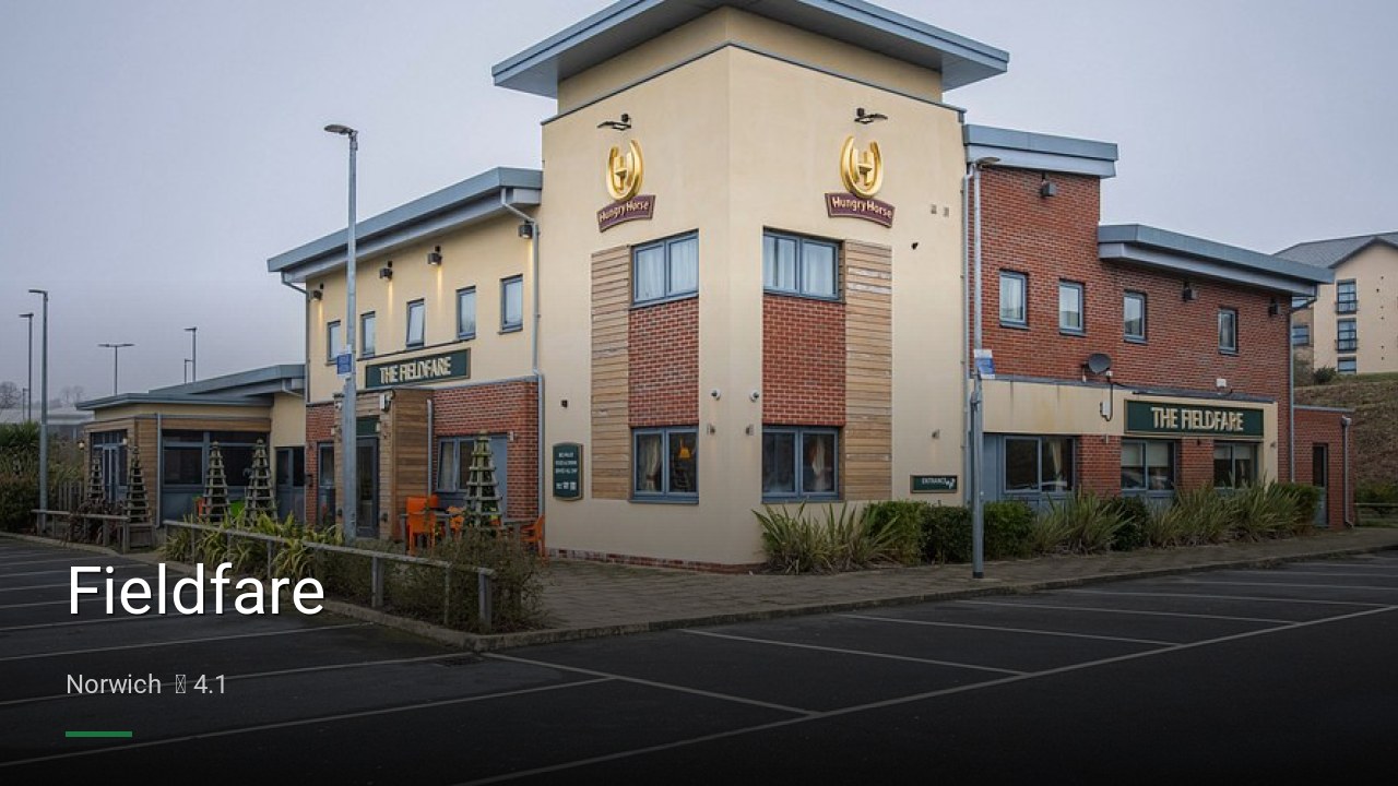 Fieldfare - Sports Bars in Norwich