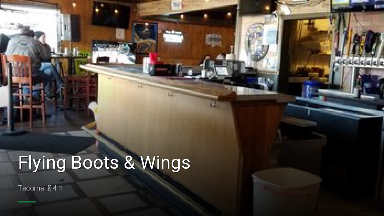 Flying Boots & Wings — Sports bars in Tacoma