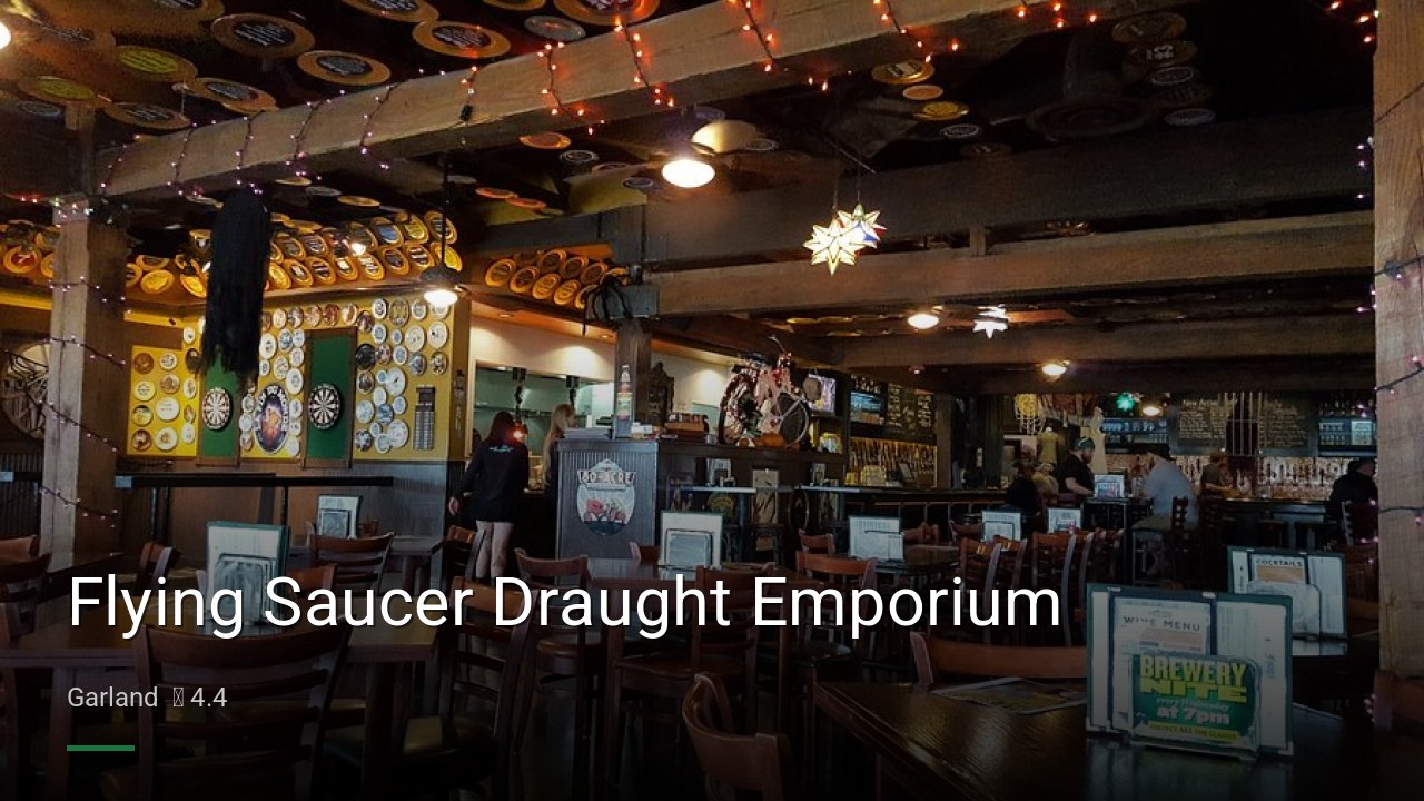 Flying Saucer Draught Emporium - Sports Bars in Garland