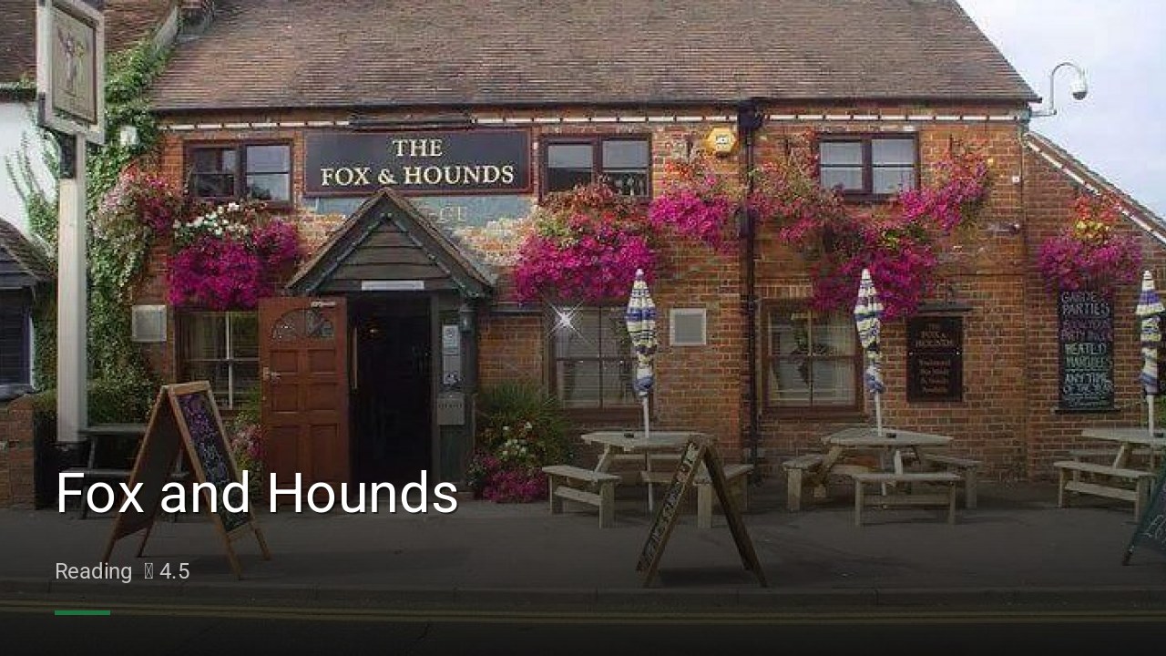 Fox and Hounds - Sports Bars in Reading