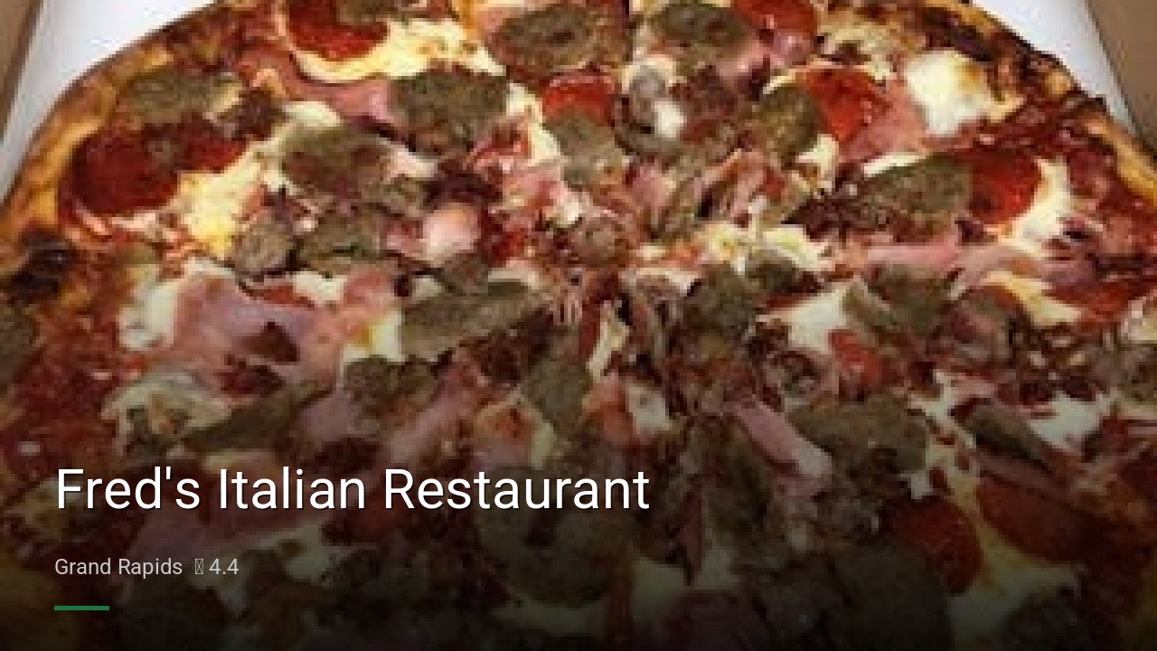 Fred's Italian Restaurant - Sports Bars in Grand Rapids