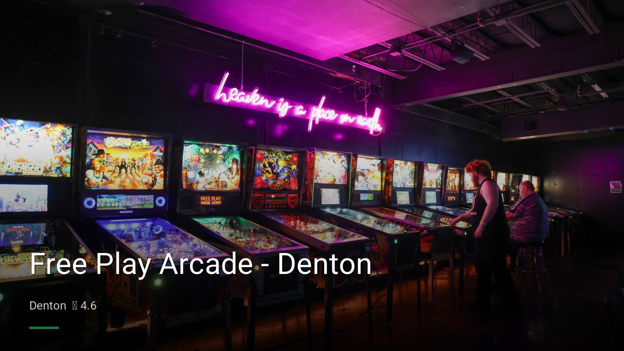 Free Play Arcade - Denton - Sports Bars in Denton