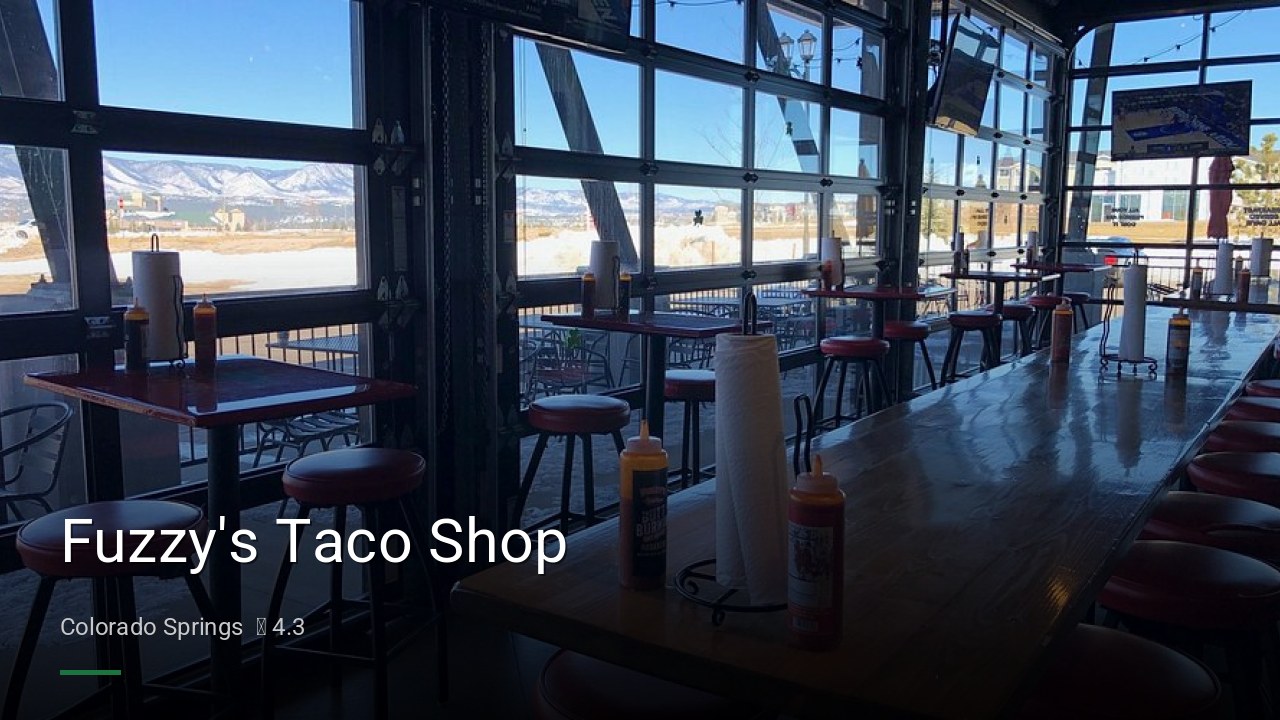 Fuzzy's Taco Shop - Sports Bars in Colorado Springs