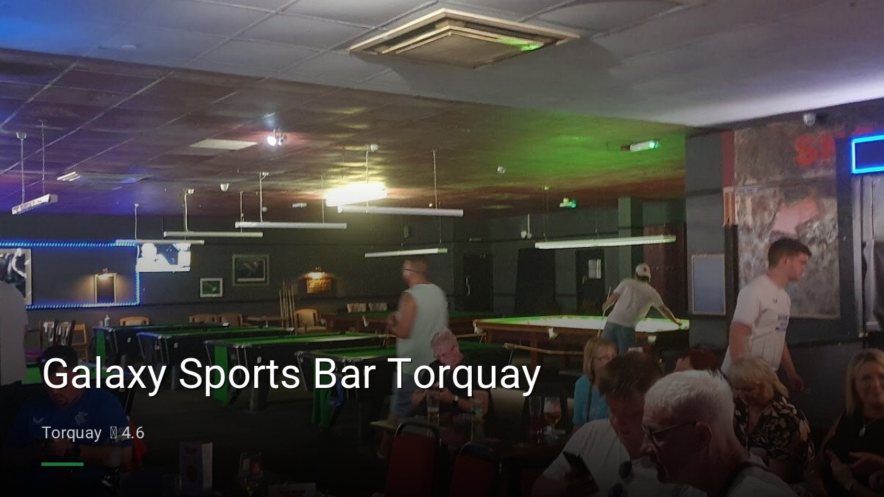 Galaxy Sports Bar Torquay - Sports Bars in Torquay