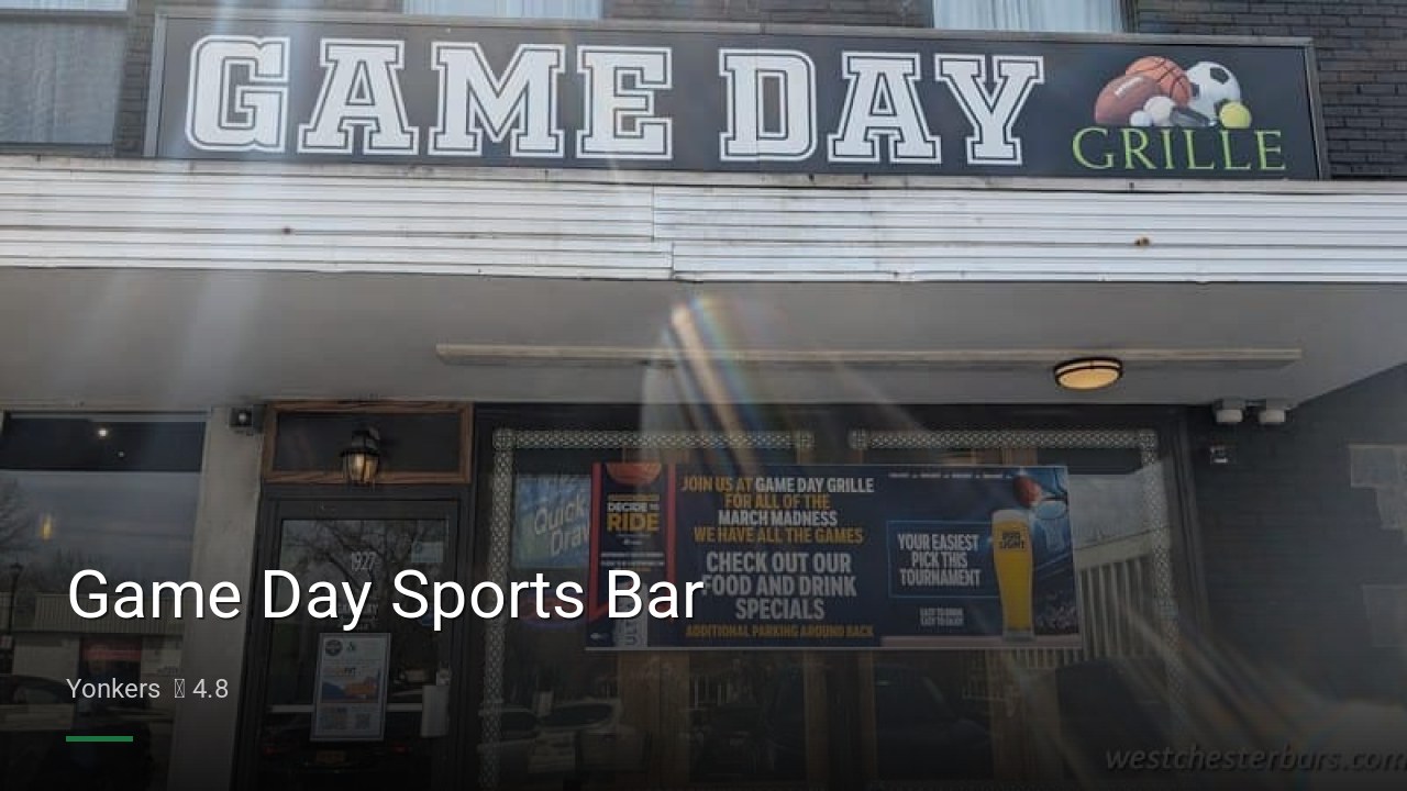 Game Day Sports Bar - Sports Bars in Yonkers