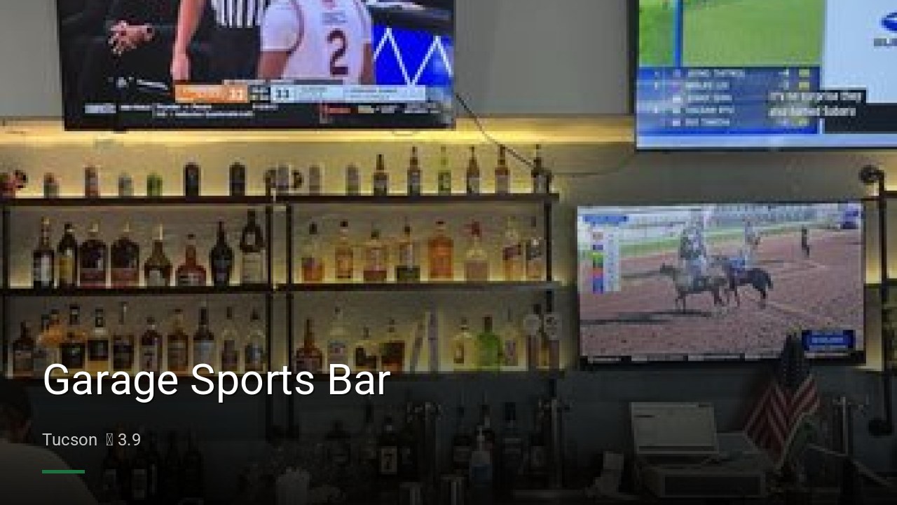Garage Sports Bar - Sports Bars in Tucson