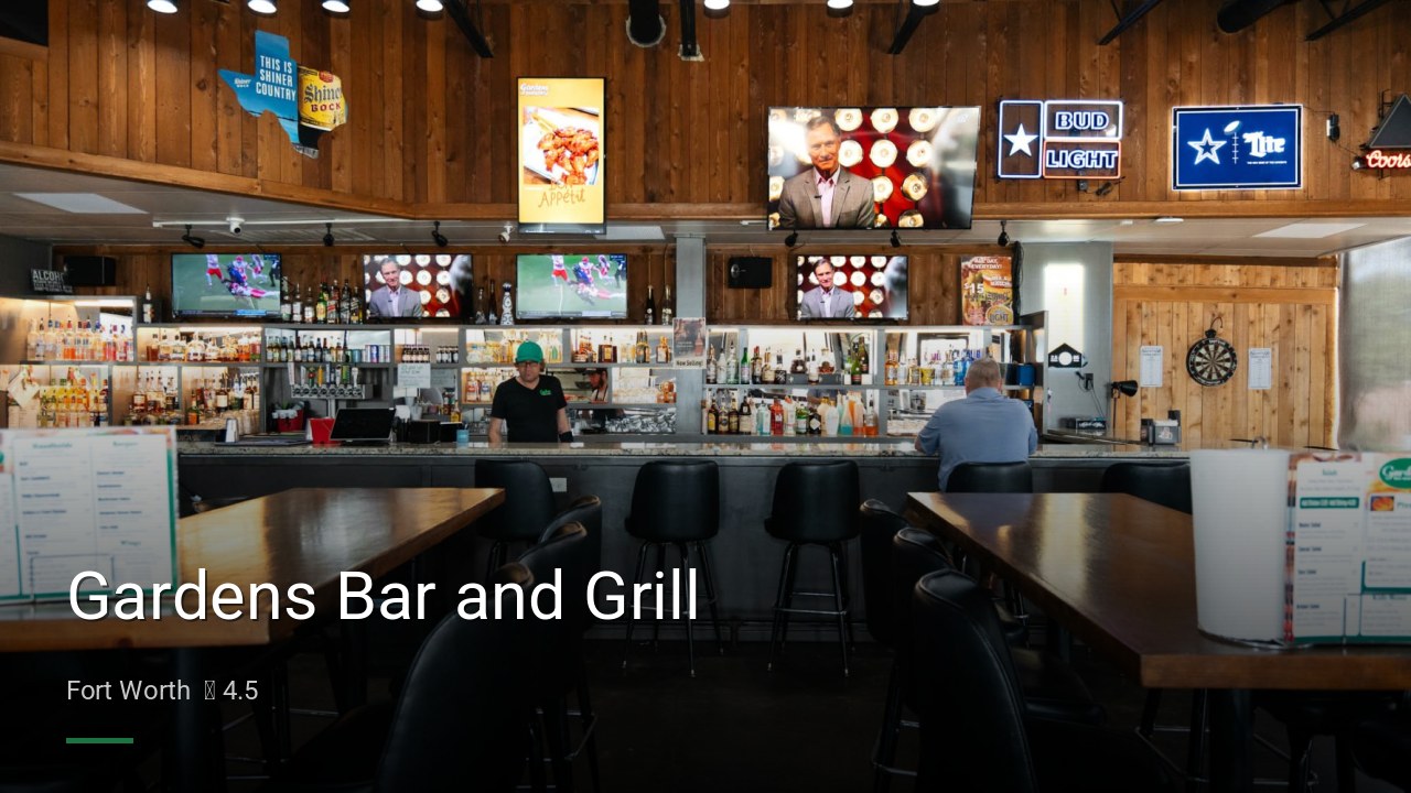 Gardens Bar and Grill - Sports Bars in Fort Worth