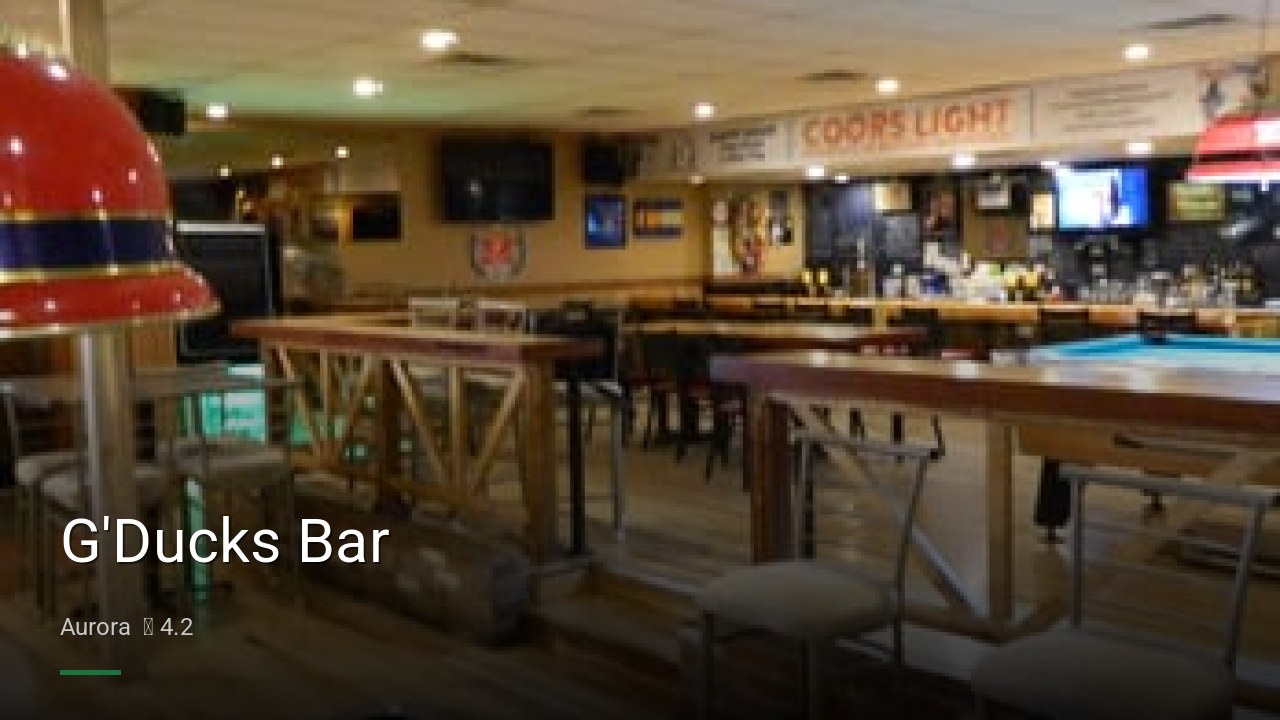G'Ducks Bar - Sports Bars in Aurora
