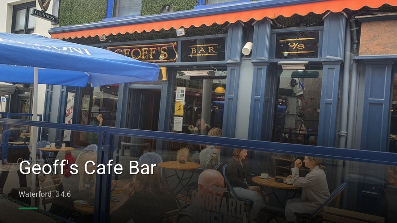 Geoff's Cafe Bar - Sports Bars in Waterford