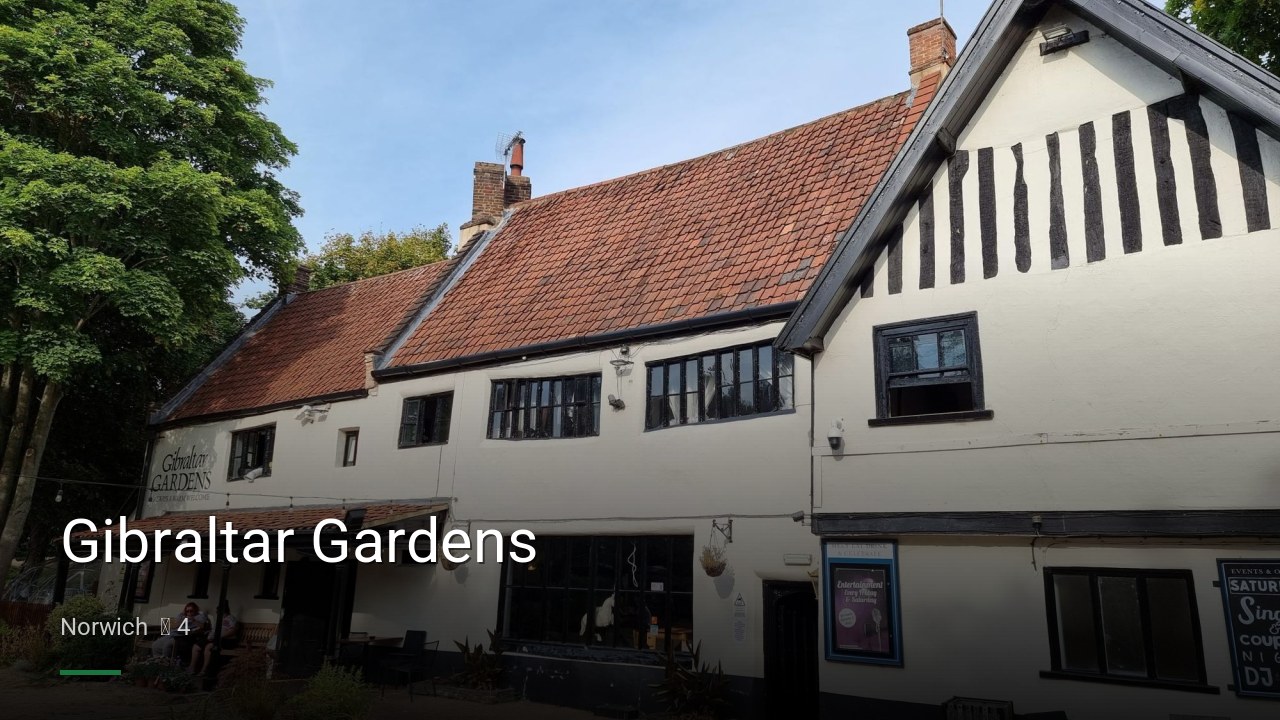 Gibraltar Gardens - Sports Bars in Norwich