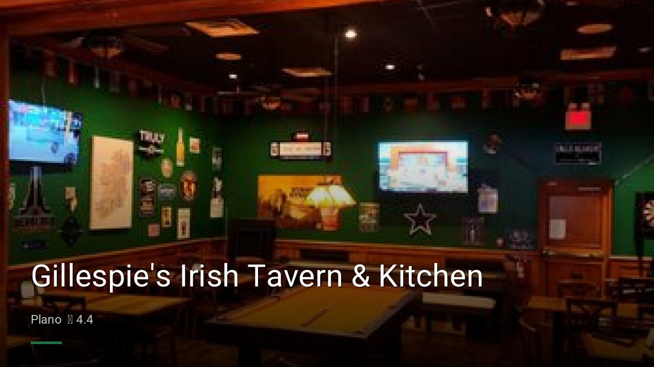 Gillespie's Irish Tavern & Kitchen - Sports Bars in Plano