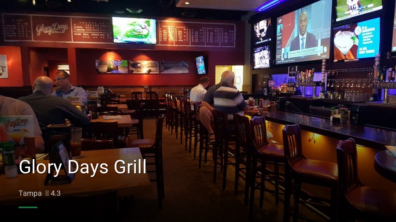 Glory Days Grill - Sports Bars in Tampa