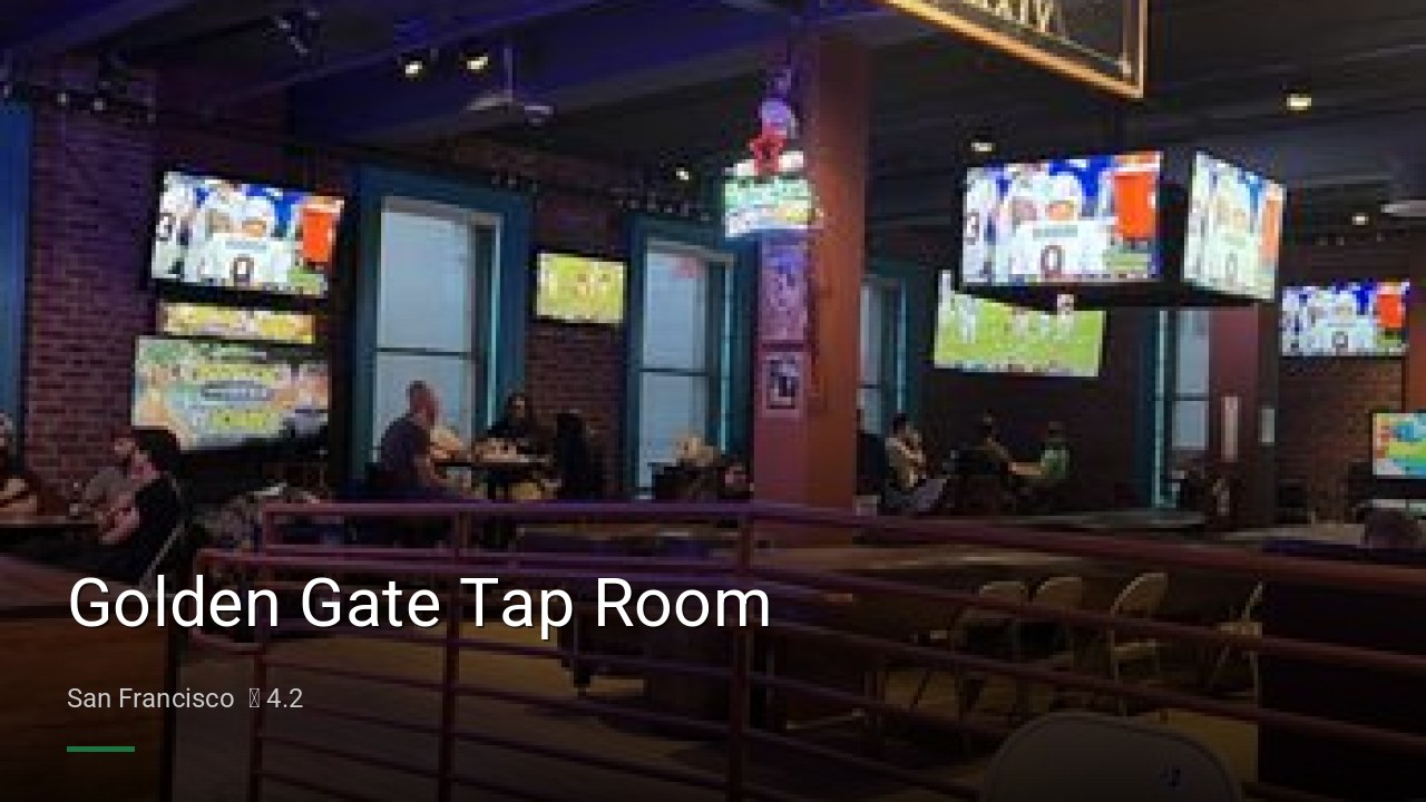 Golden Gate Tap Room - Sports Bars in San Francisco
